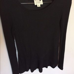 la hearts asymmetric knit top