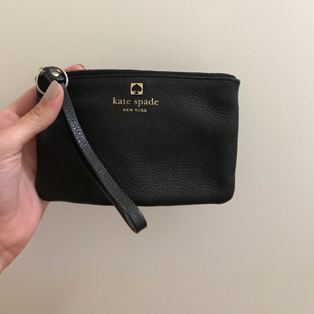 Kate Spade black wristlet