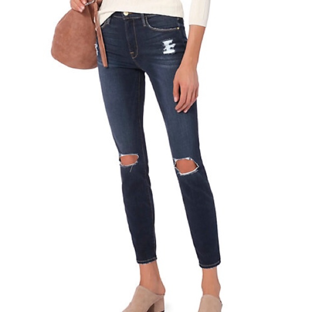 FRAME Denim Le High Skinny Jeans in Marlowe