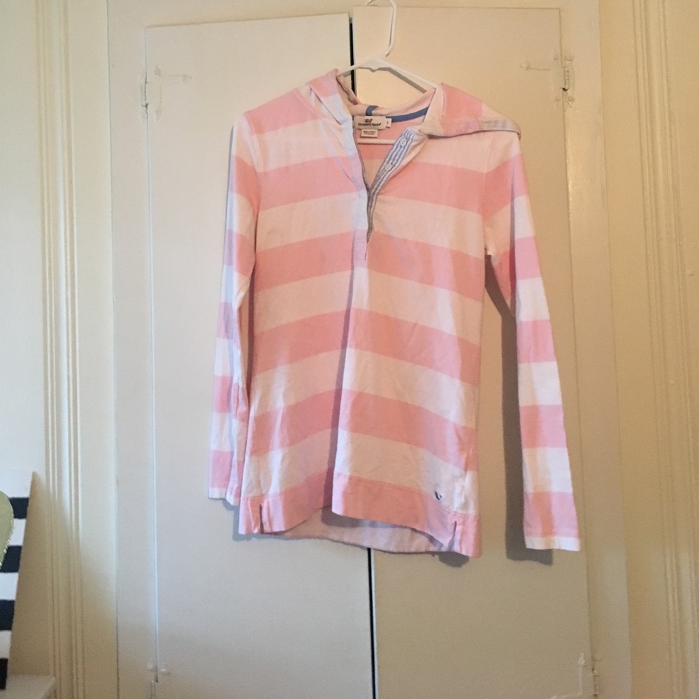 Vineyard Vines Striped Knit Hoodie