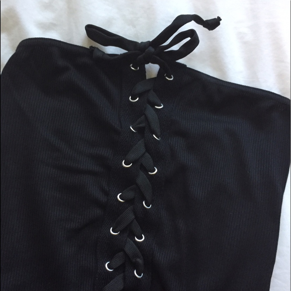 lace up corset style bodysuit (price drop!) - Picture 2 of 4