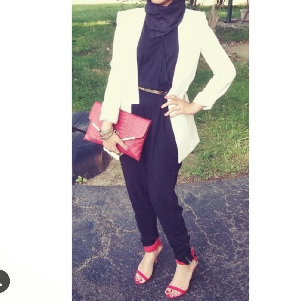 Black jump suit sleeveless