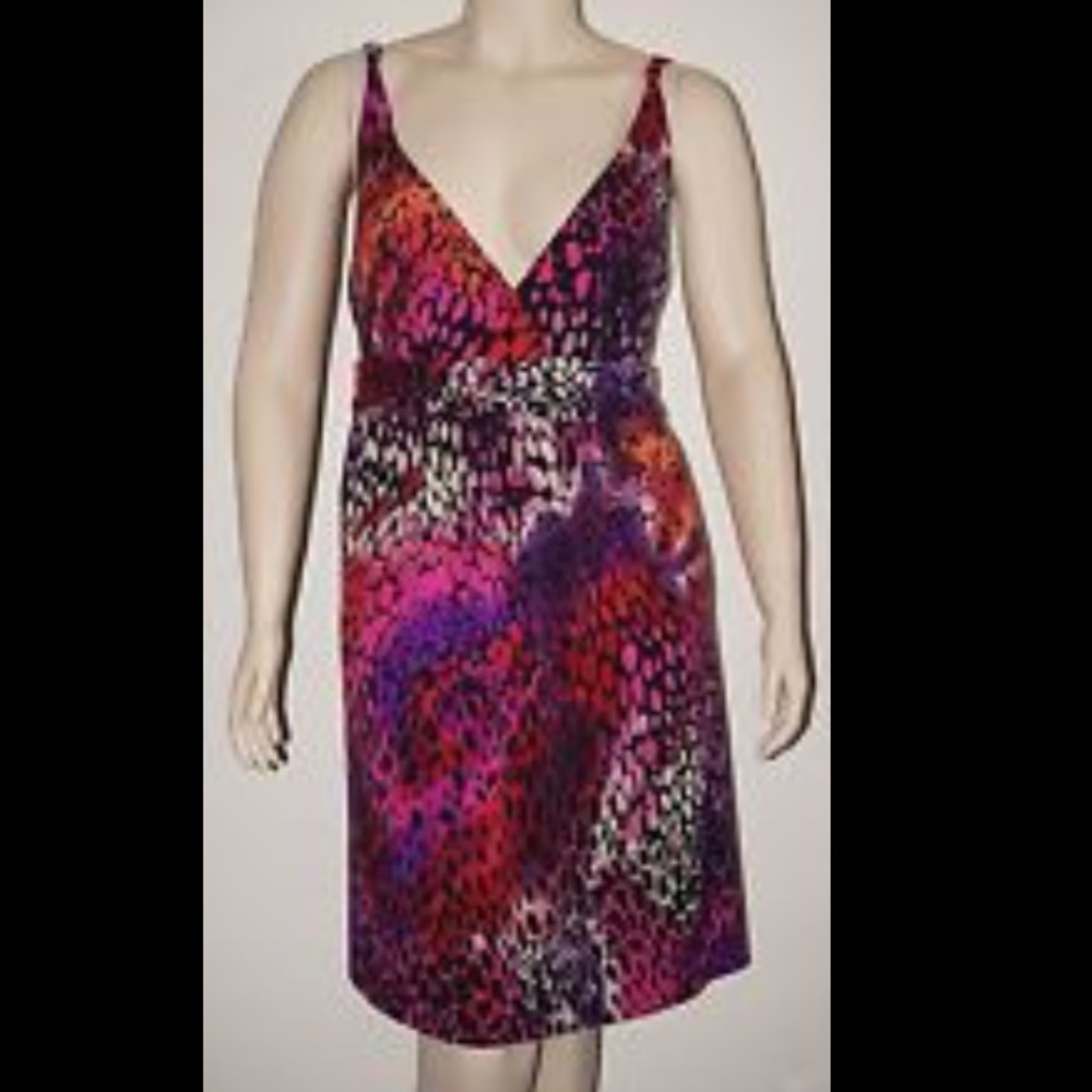 Vibrant multi-Color Animal Print Dress