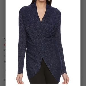 Jennifer lopez twist-front sweater