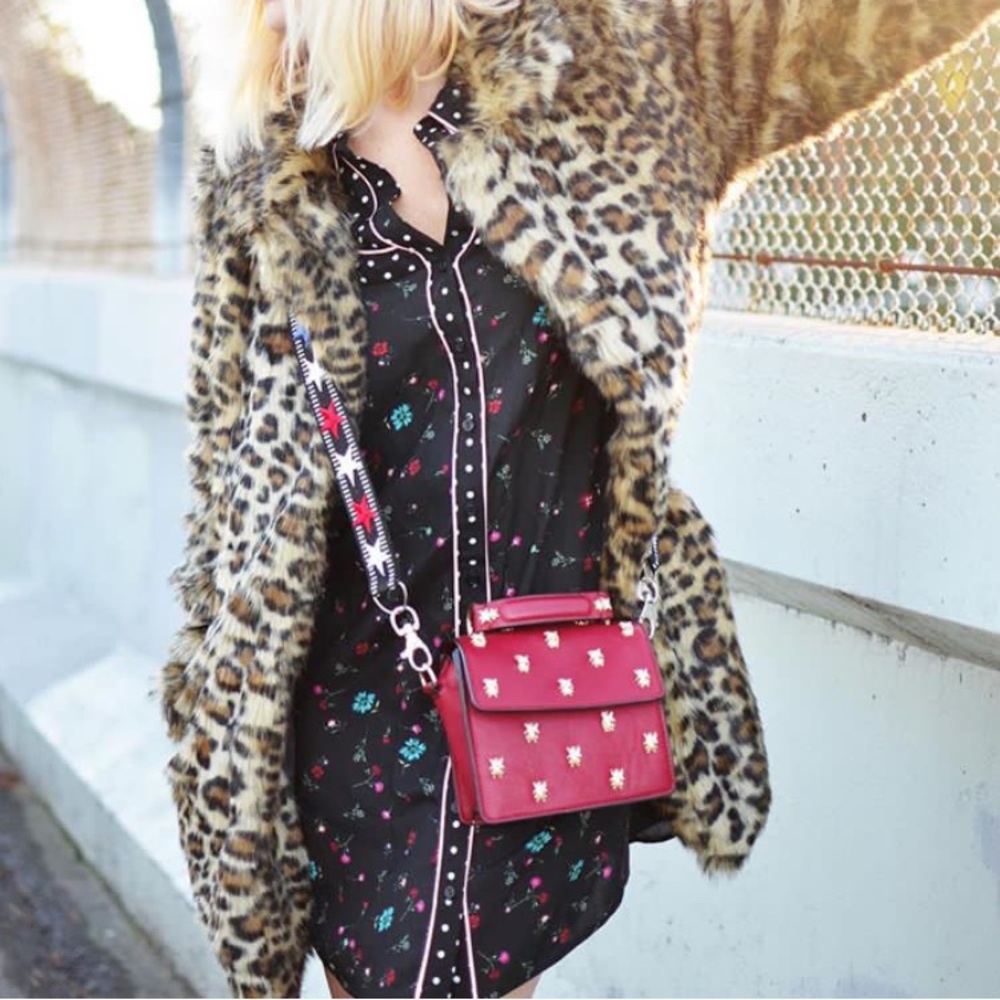 ONLY WORN ONCE black floral western shirt dress