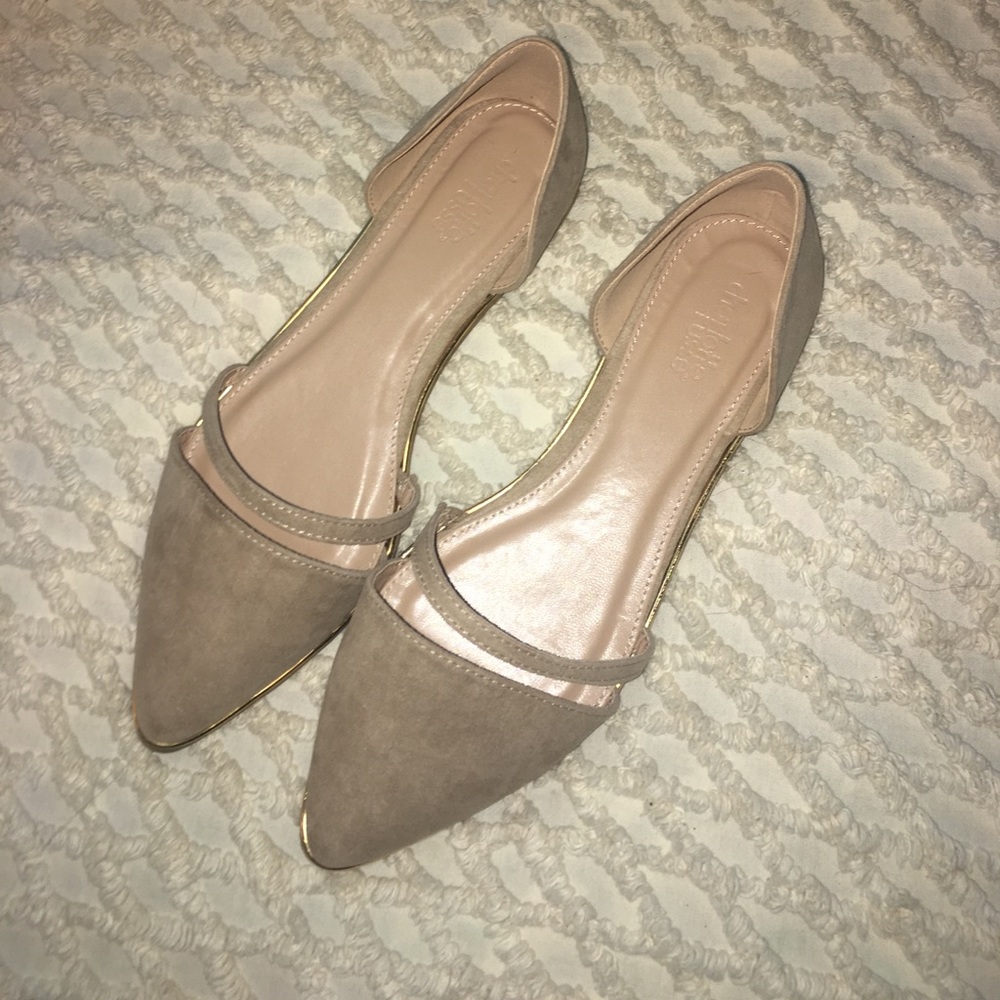 Charlotte Russe nude flats. Brand new. Never worn