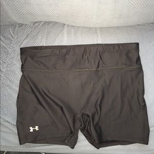 Black Under Armour spandex shorts