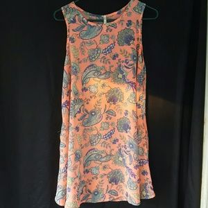 Lightweight paisley swing tunic