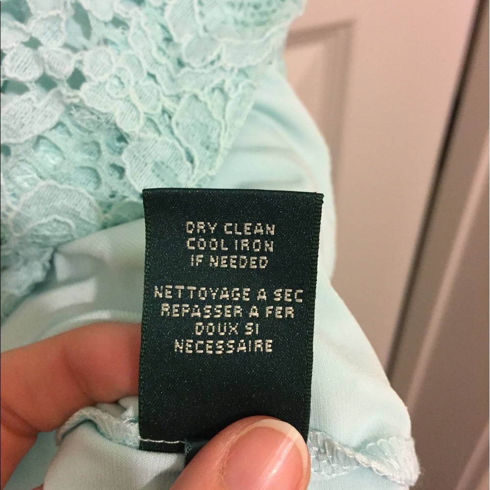 Ralph Lauren mint green lace sheath dress size 6 - Picture 5 of 8