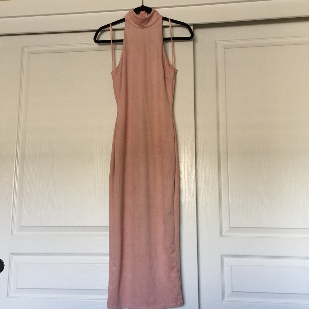 MIDI mock neck dress Small