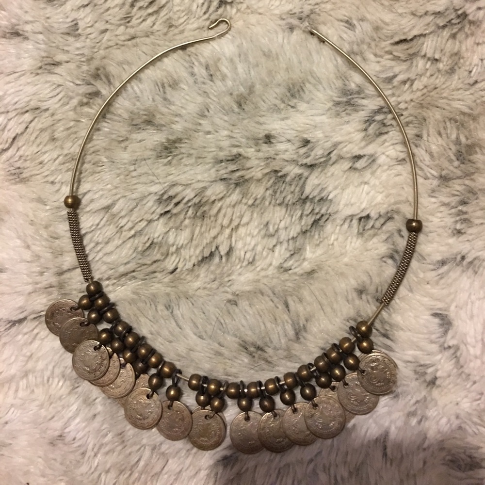 NWOT Metal Choker Style Necklace
