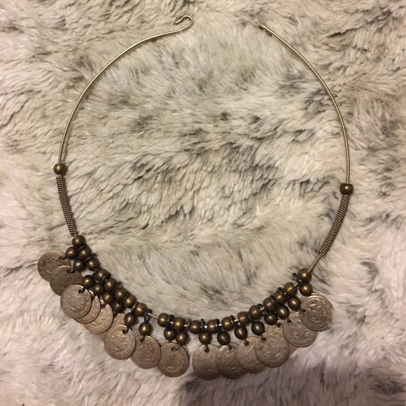 NWOT Metal Choker Style Necklace - Picture 1 of 6