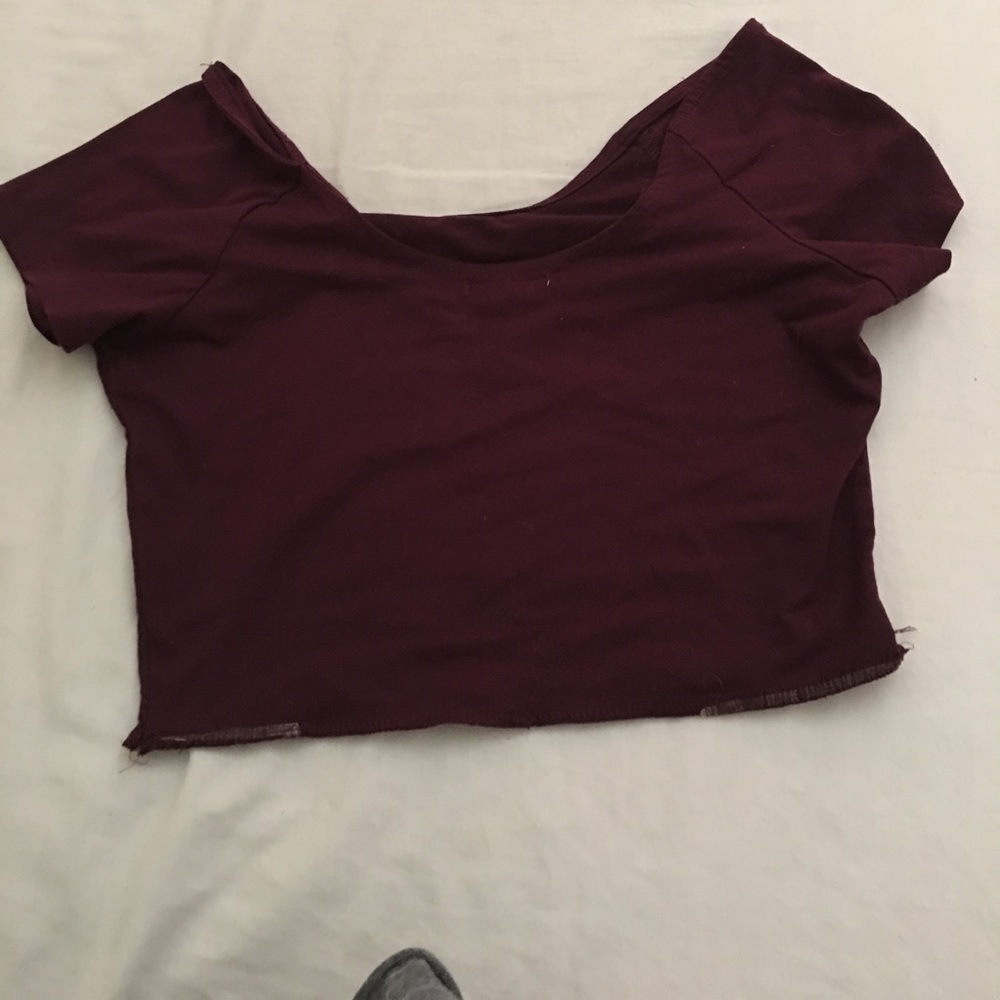 Off the shoulder crop top