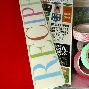 The Happy Planner Recipe Planner w/used sticker bk