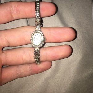 Vintage Hamilton diamond 14k gold watch