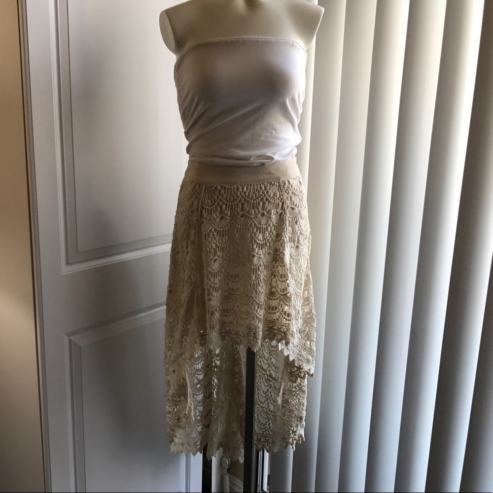 SOLD!!! Crochet high-low skirt