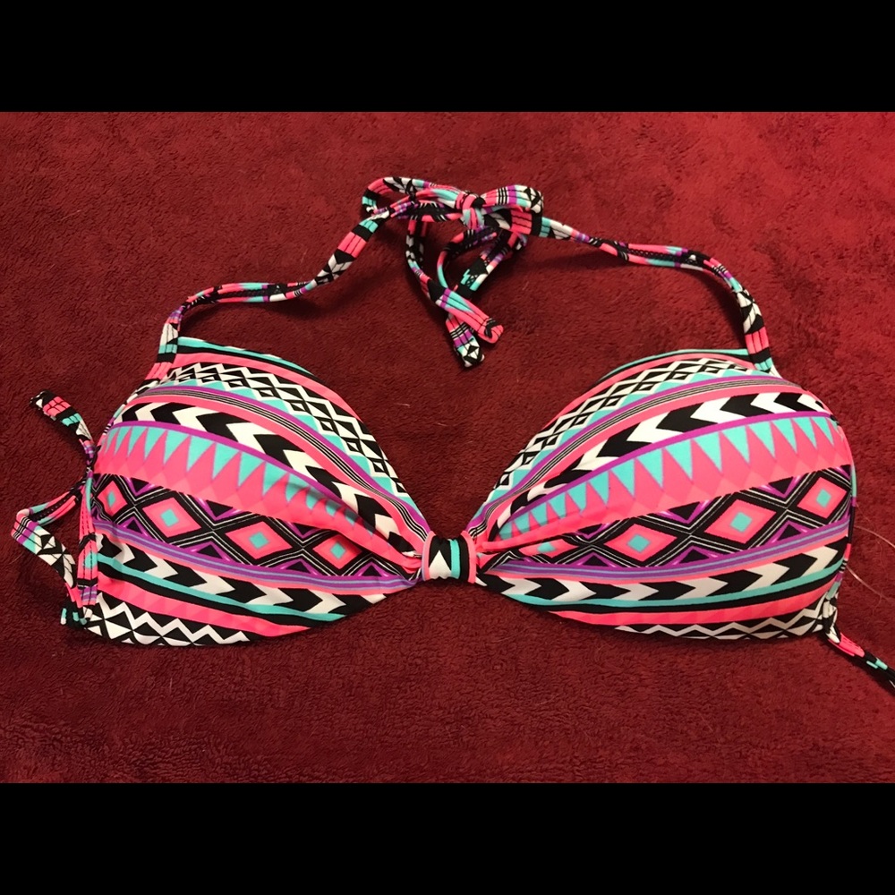 Colorful bikini top