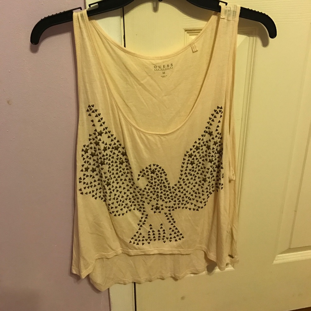 guess studded tank top