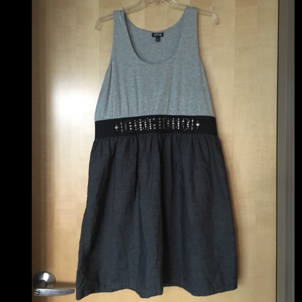 APT 9 Cotton and Rayon Sleeveless Dress