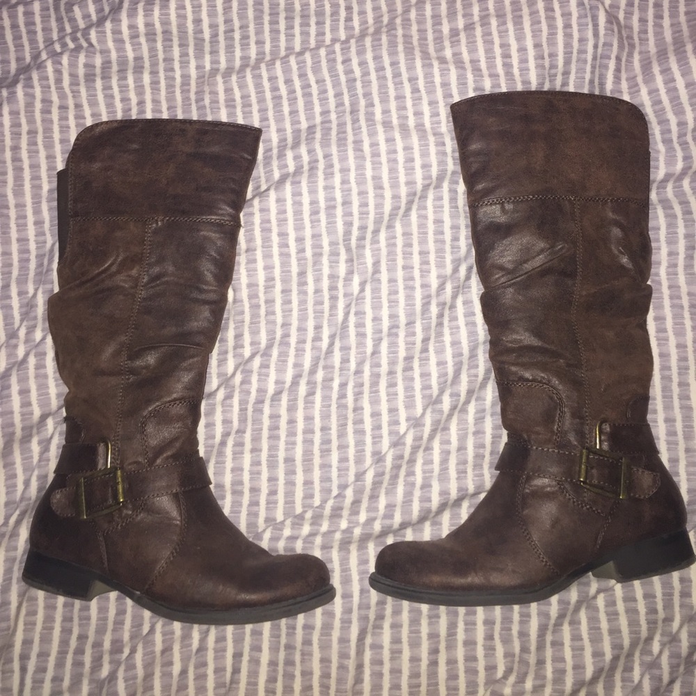 BROWN CALF BOOTS