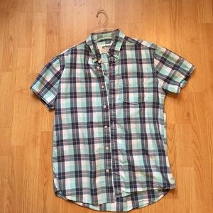 Urban Pipeline Blue Plaid Button Up
