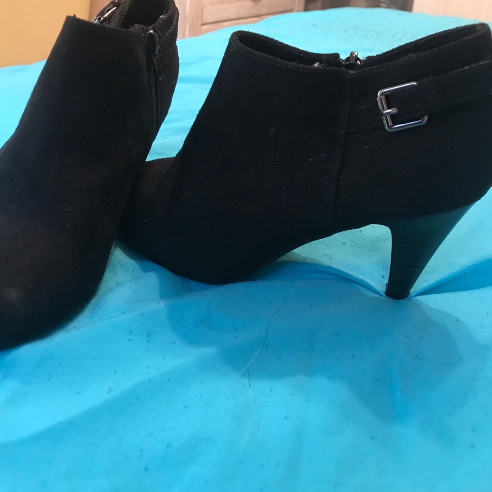 Suede Heeled Booties