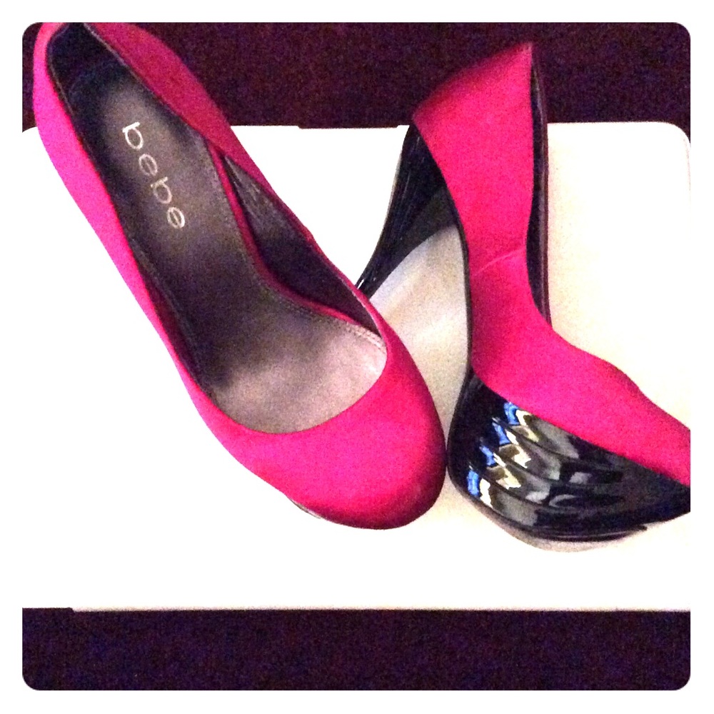 Bebe Riley Hot Pink Heels