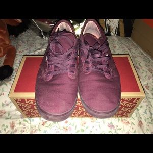 Burgundy vans