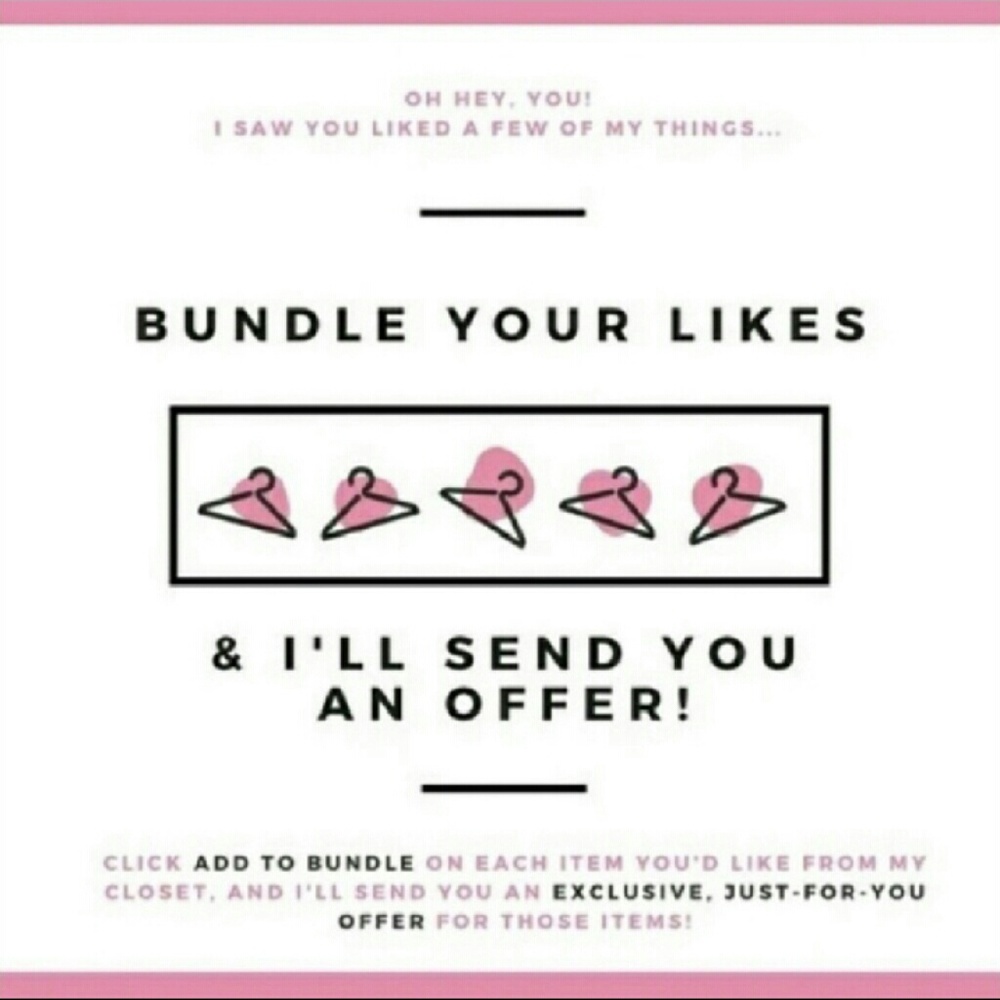 Bundle your likes for a great discount! ❤