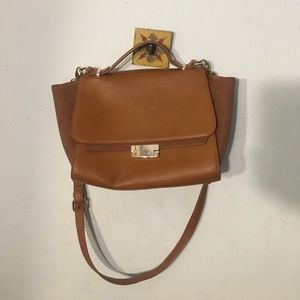 Forever 21 Brown Leather Cross Body Purse