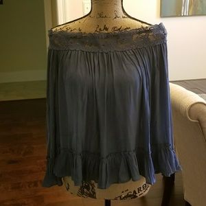 *NWT* -LOFT-- Lacy Off Shoulder Blouse