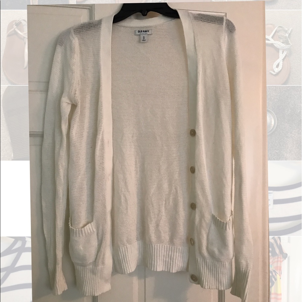 Old navy cream cardigan