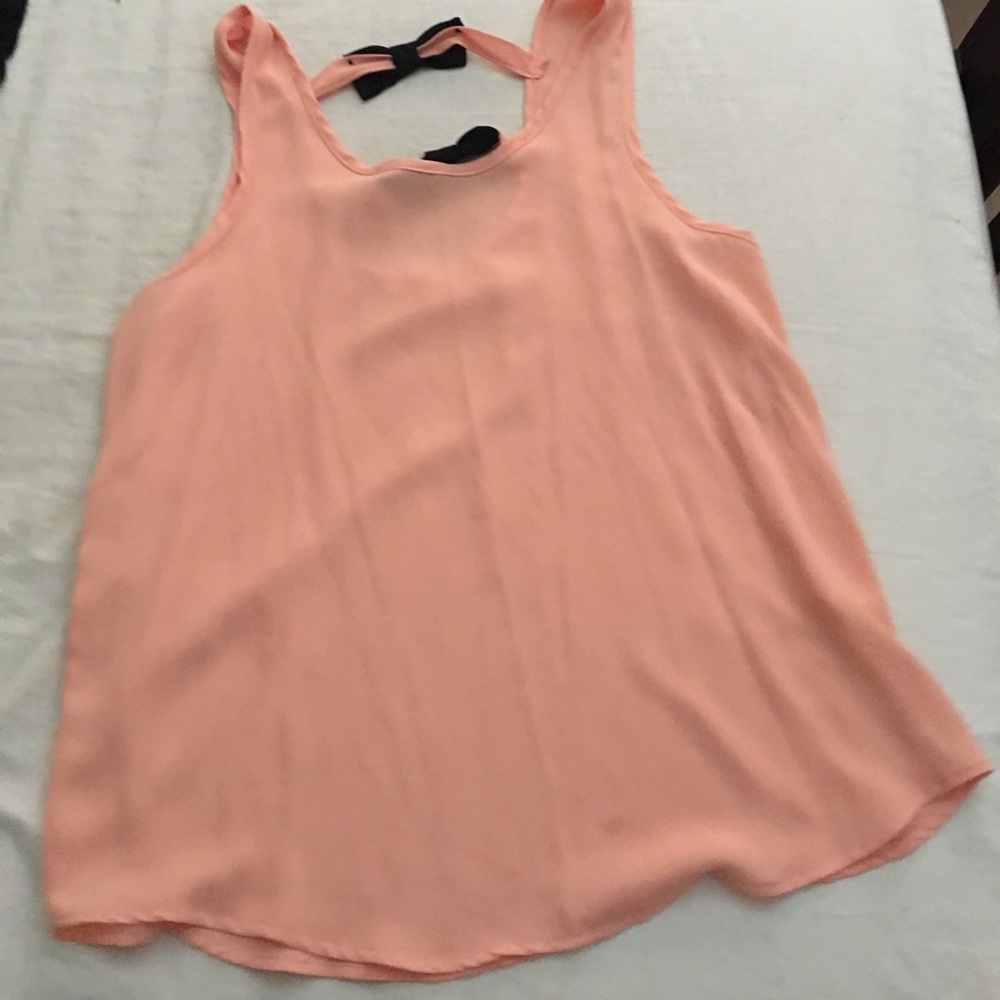 Peach work blouse