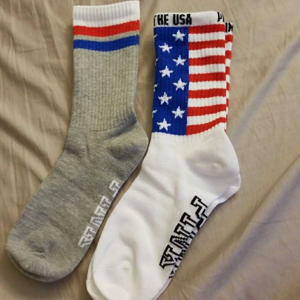 Victoria's Secret PINK USA socks