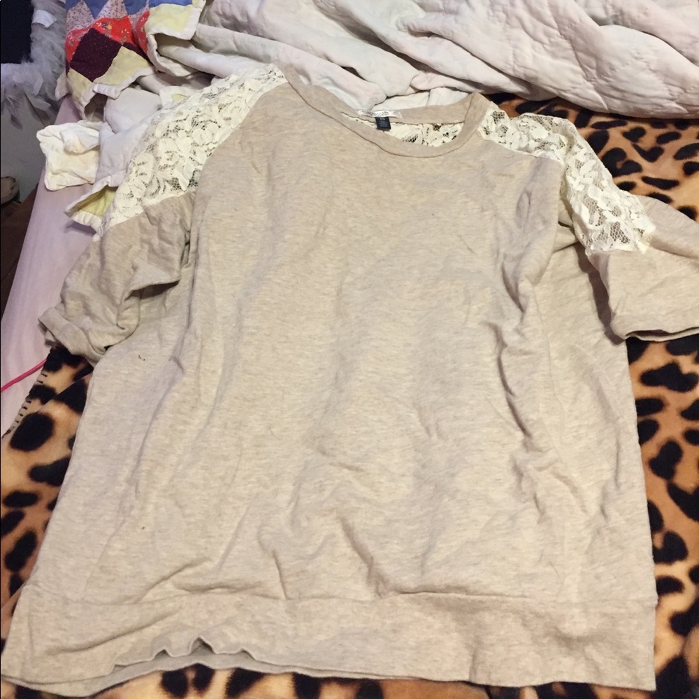 Top with lace