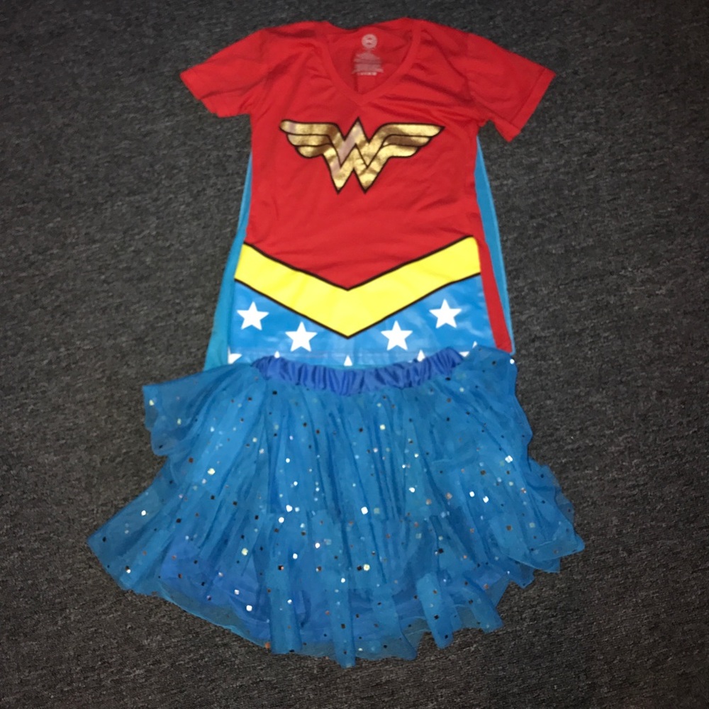 Wonder Woman shirt and tutu * reposh