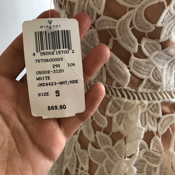 Lace strapless dress - Picture 4 of 4