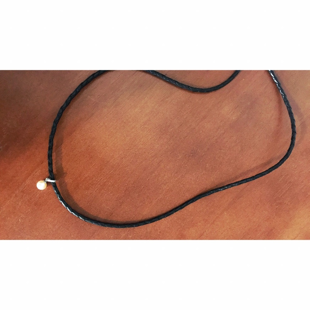 AUTHENTIC PEARL AND BRAIDED BRACELET