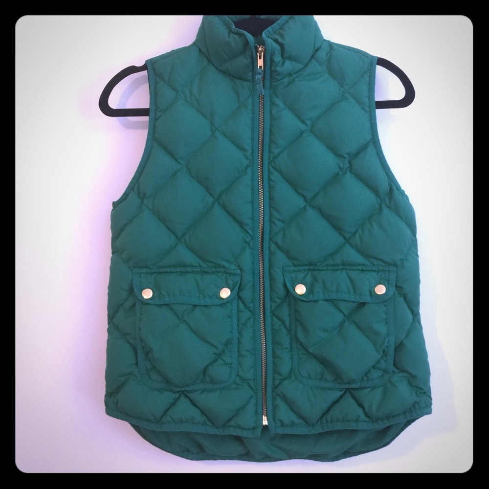 J. Crew Excursion Vest Green PS