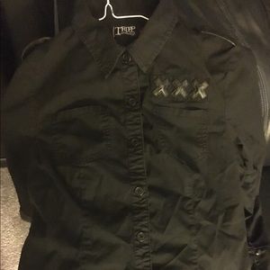 Tripp goth military hot topic button up