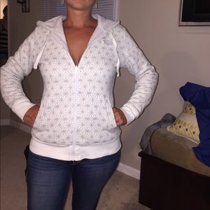 The North Face reversible white jacket. Size M.