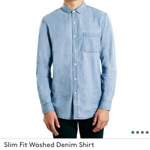 Topman Slim Fit Jean Shirt