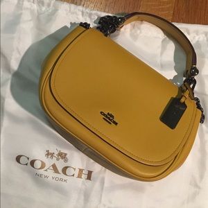COACH Nomad Top Handle Leather Crossbody Bag