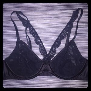 Black bra with a lace