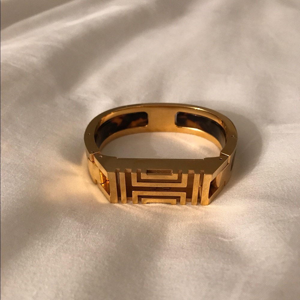 Tory Burch - Gold & Tortoise Shell Fitbit Bangle