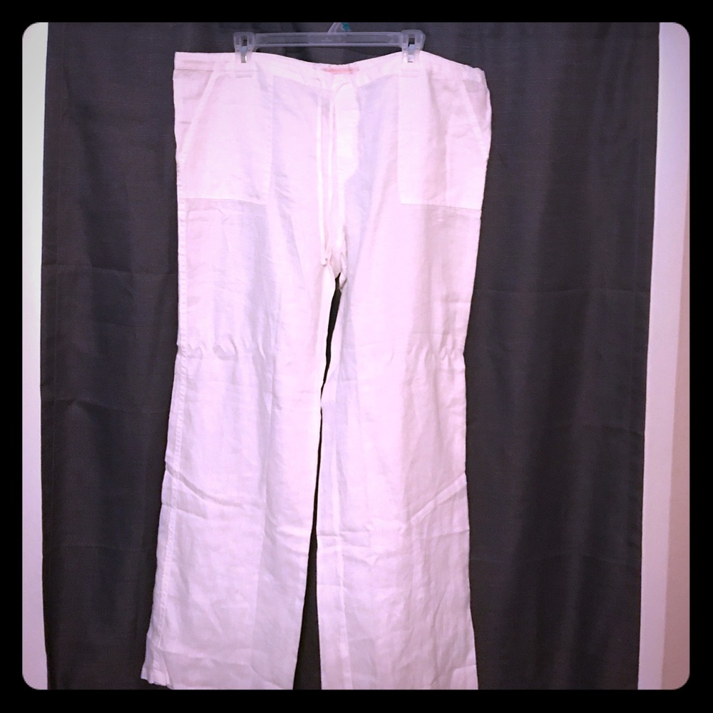 BNWOT VS White Linen Pants