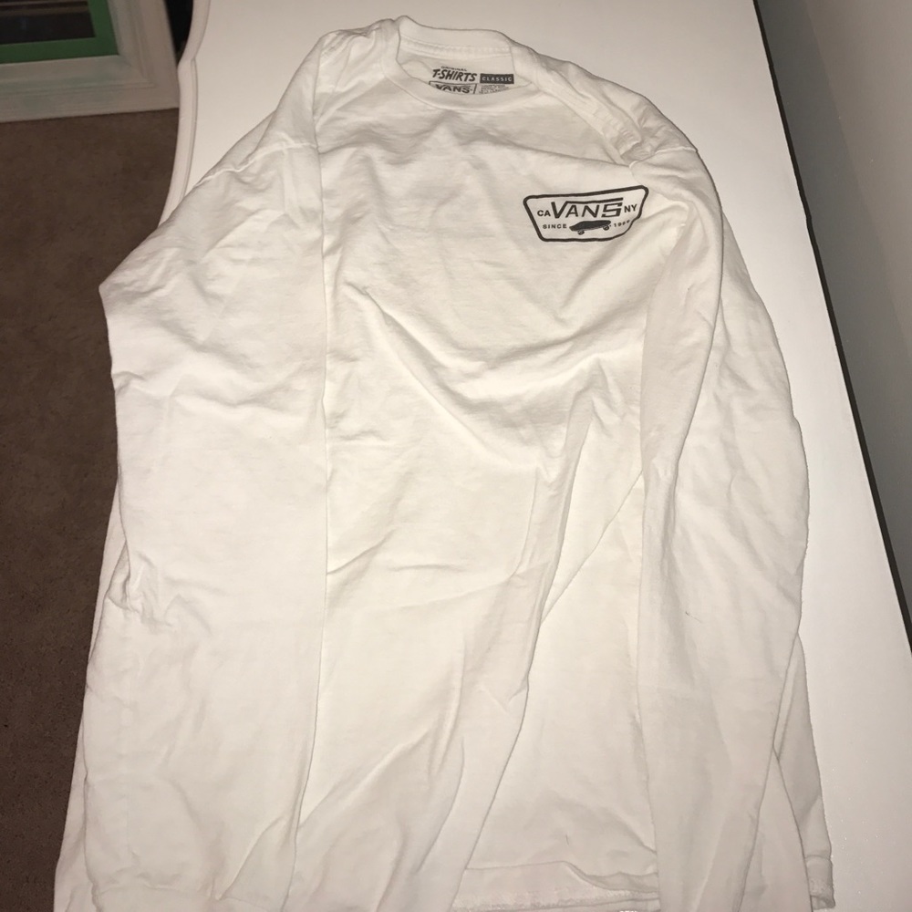 White vans long tee