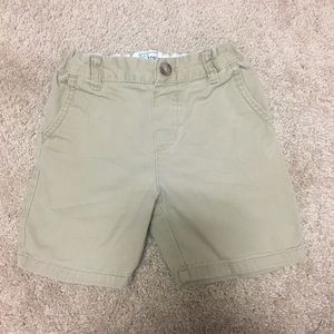 2T Boys Woven Chino shorts. Khaki color.