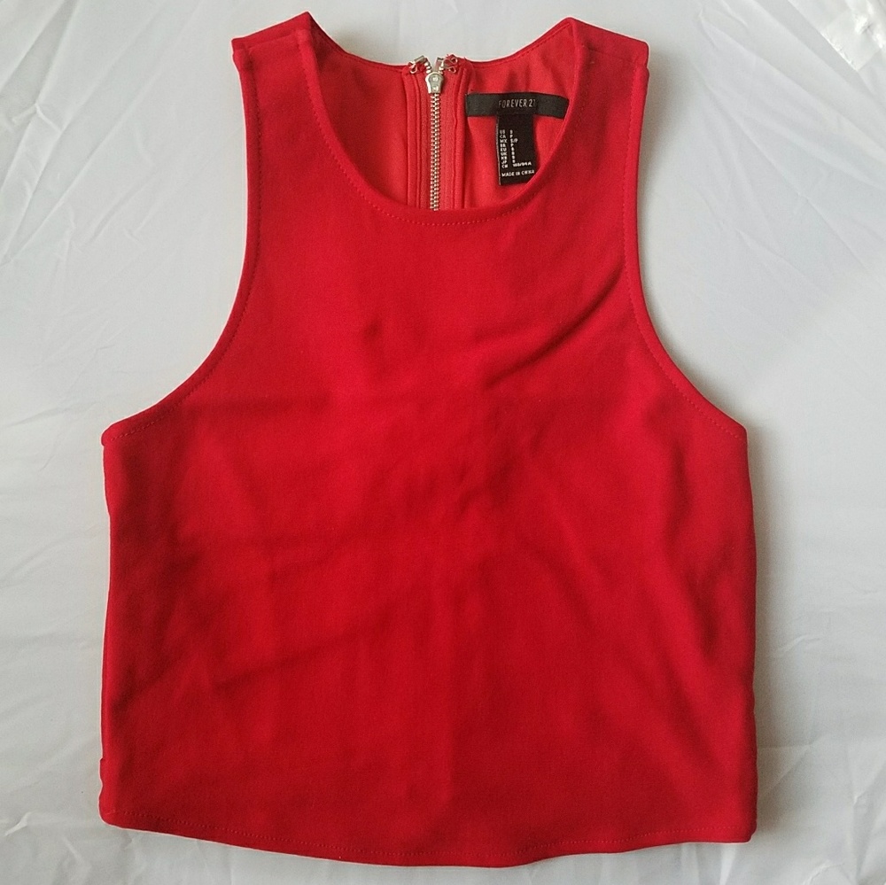 Red Crop Top