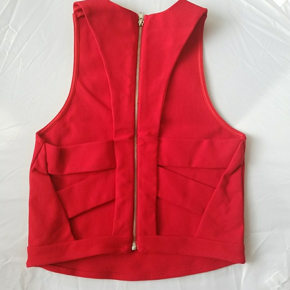 Red Crop Top - Picture 2 of 5